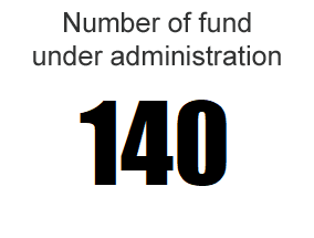 Number of fund under administration: 140
